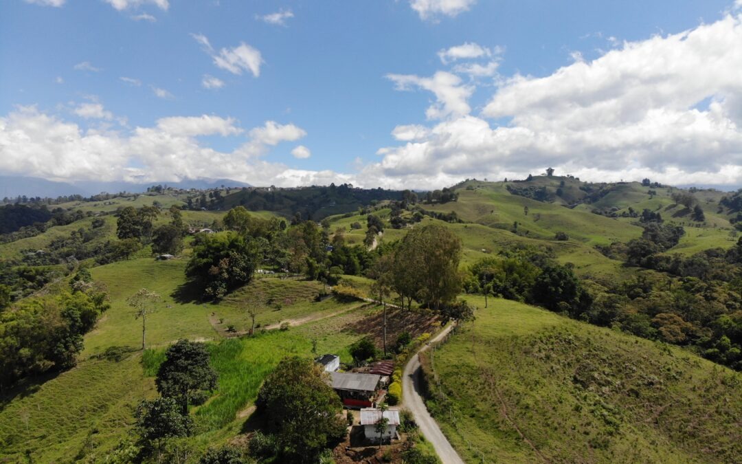 Aerial view from Finca Steelehorse